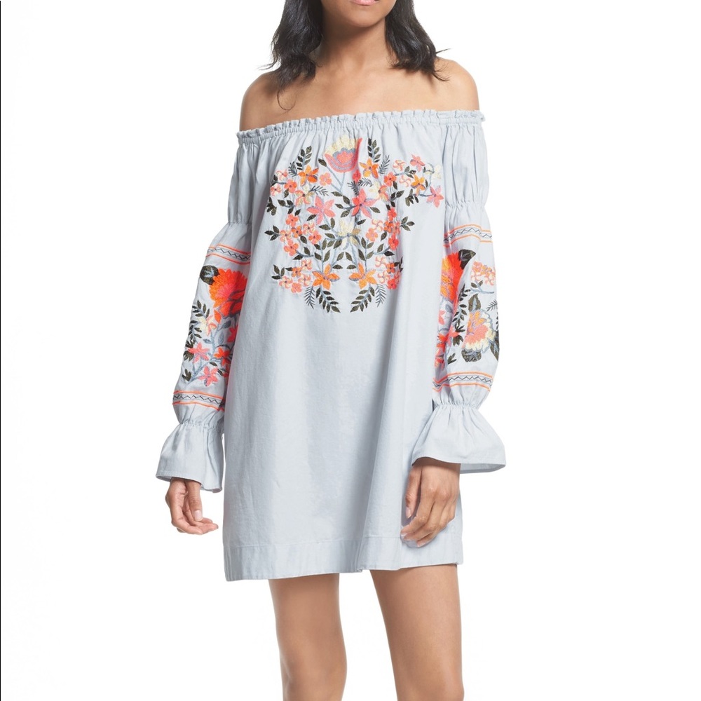 Free People EUC Fleur Du Jour Shift Dress XS